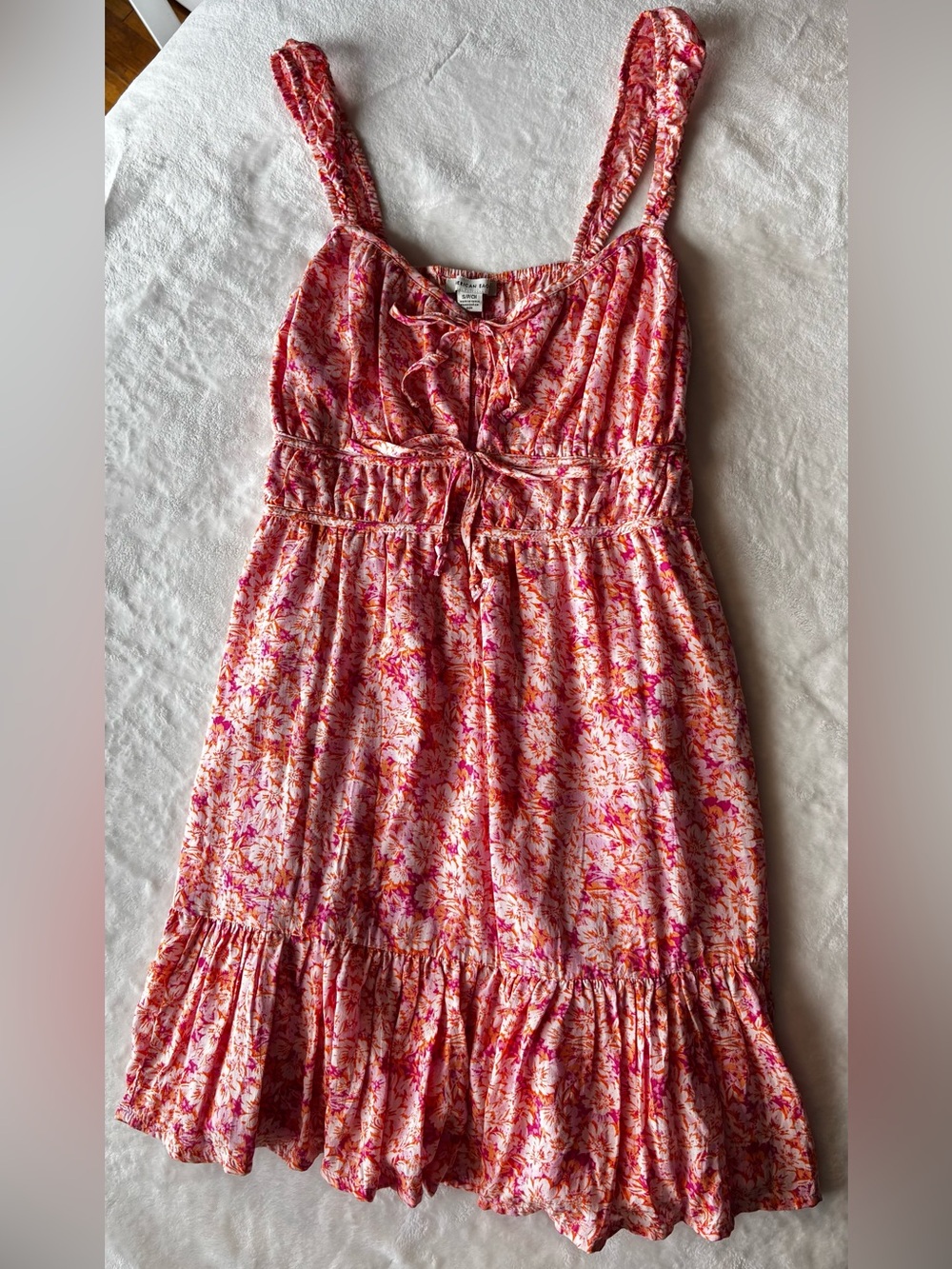 American Eagle Floral Pink Summer Sundress